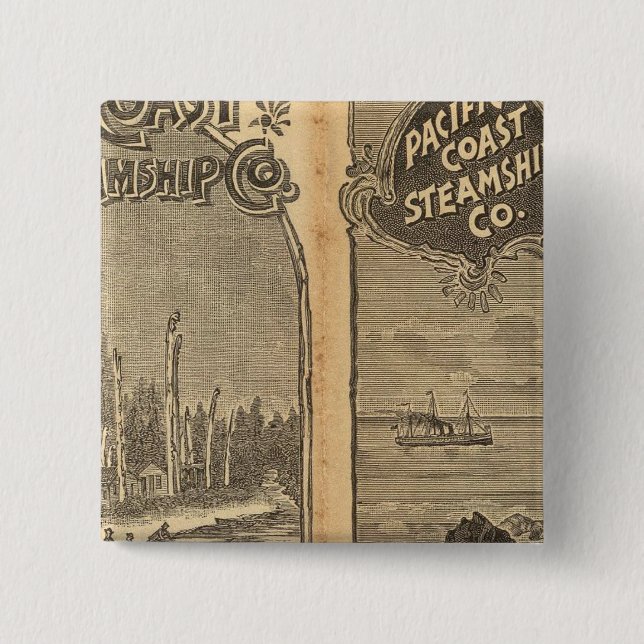 Pacific Kusten Steamship Company 2 Knapp (Framsida)