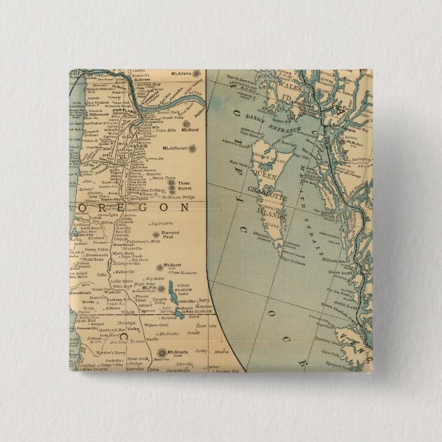 Pacific Kusten Steamship Company Knapp (Framsida)