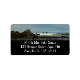 Pacific Kusten vid Redwood National Park Adressetikett