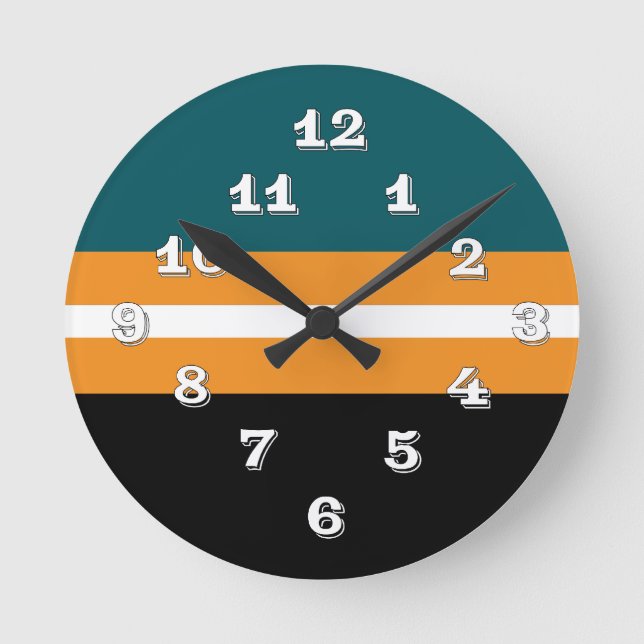 Pacific Maritime Clock Rund Klocka (Framsida)