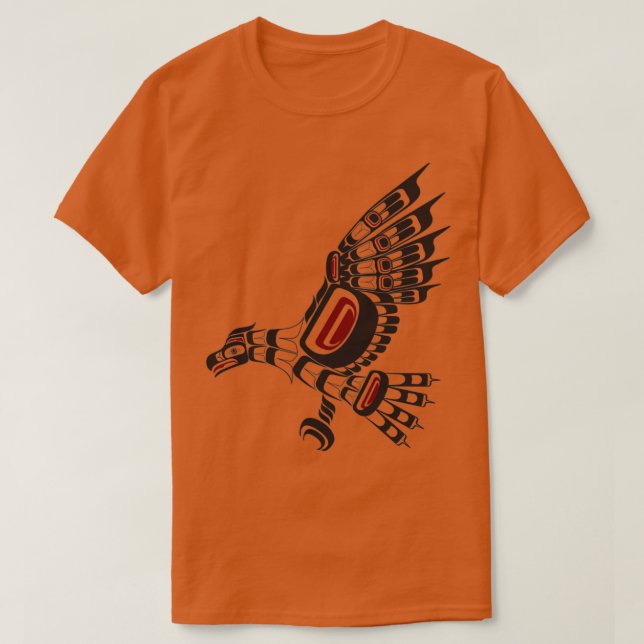 Pacific Northwest Eagle native american salish for T Shirt (Design framsida)