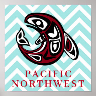 Pacific Northwest indianhval Poster