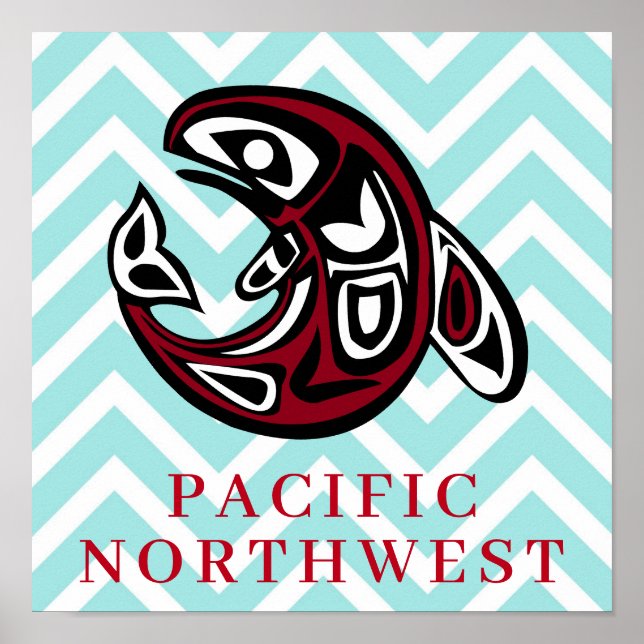 Pacific Northwest indianhval Poster (Framsidan)