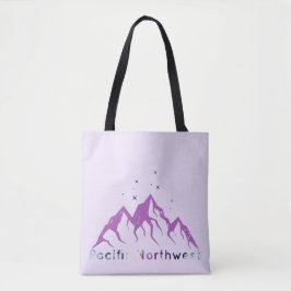 Pacific Northwest Mountain Range och Stars Tygkasse