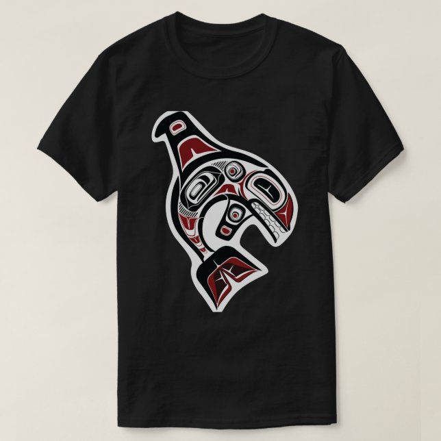 Pacific Northwest Orca native american saliform T Shirt (Design framsida)