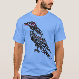 Pacific Northwest Raven native american salis för T Shirt