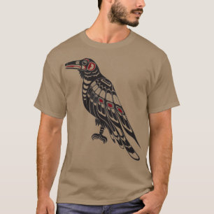 Pacific Northwest Raven native american salis för T Shirt