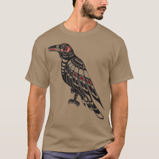 Pacific Northwest Raven native american salis för T Shirt