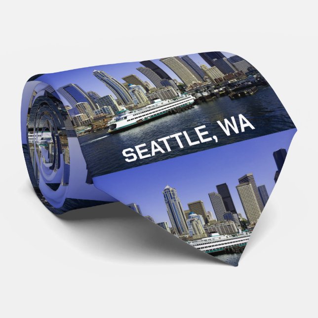 Pacific Northwest Seattle Ferry & Byggnad Slips (Rullad)