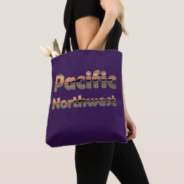 Pacific Northwest Text med San Juans Sunset Tygkasse
