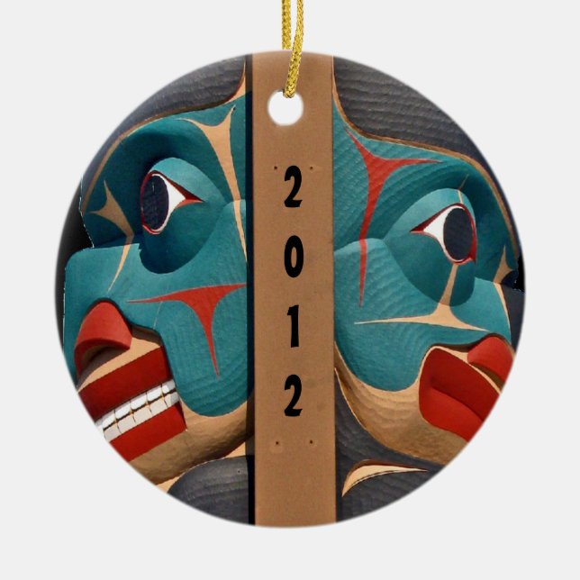 Pacific Northwest Totem Art Design Ornament (Framsidan)