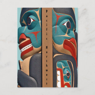 Pacific Northwest Totem-vykort Vykort