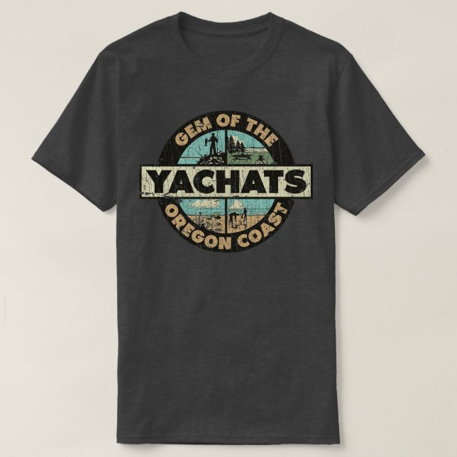 Pacific Northwest Yachats Gem Oregon Kusten T Shirt (Design framsida)