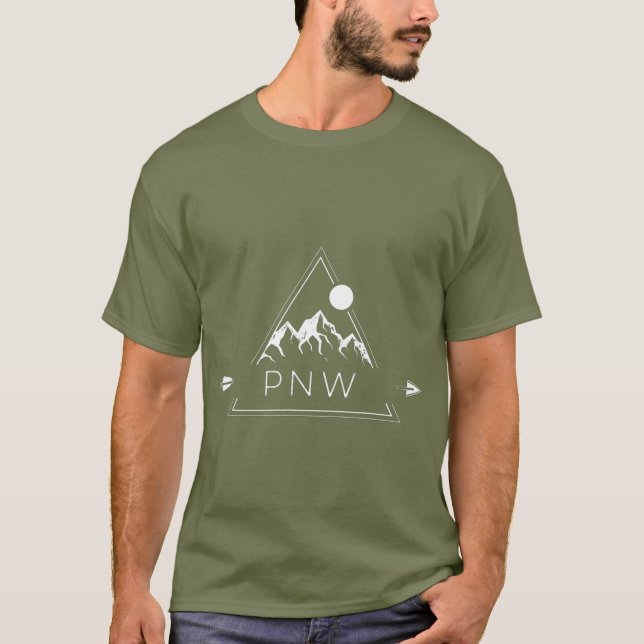 Pacific    NorthwestCool PNW för manar kvinnor T Shirt (Framsida)