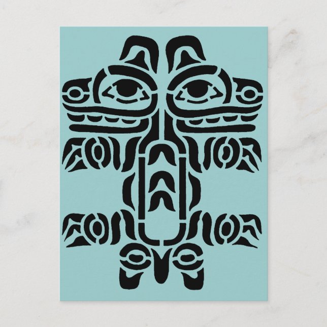 Pacific NW Indian Design Vykort (Framsida)