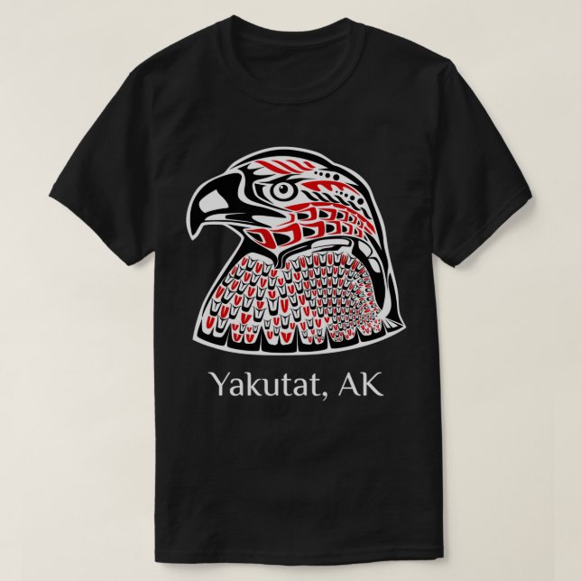 Pacific NW SE Native Indian Eagle Yakutat T Shirt (Design framsida)