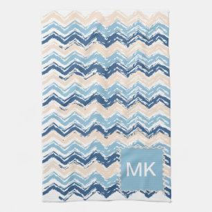 Pacific Ocean Chevron Mönster Kökshandduk