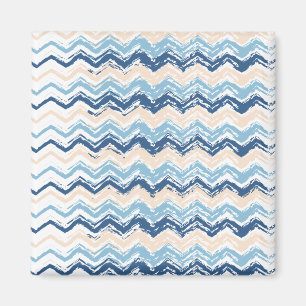 Pacific Ocean Chevron Mönster Magnet