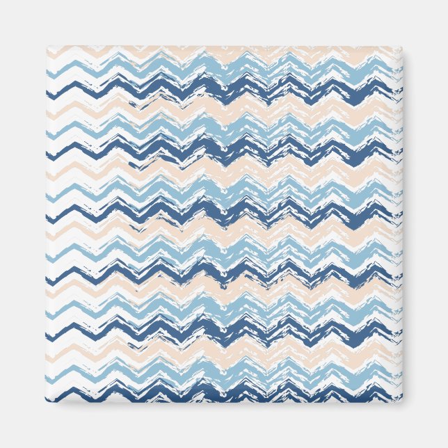 Pacific Ocean Chevron Mönster Magnet (Framsidan)