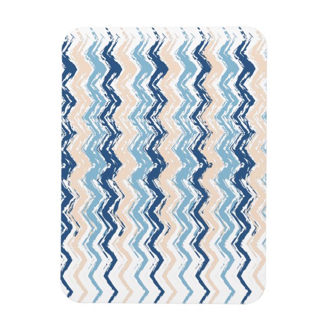 Pacific Ocean Chevron Mönster Magnet (Vertikal)