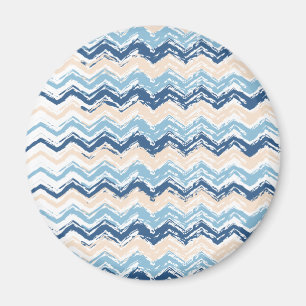 Pacific Ocean Chevron Mönster Magnet
