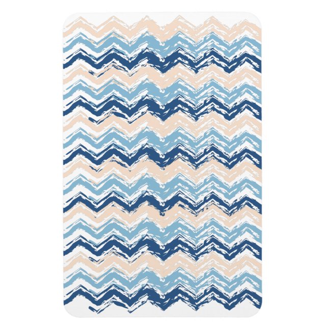 Pacific Ocean Chevron Mönster Magnet (Vertikal)