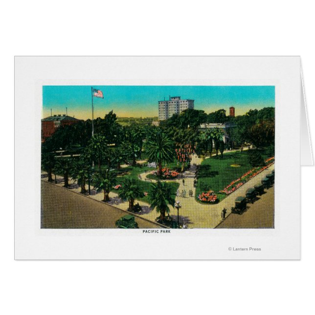 Pacific Park i Long Beach, Kalifornien Hälsningskort (Framsidan Horizontal)