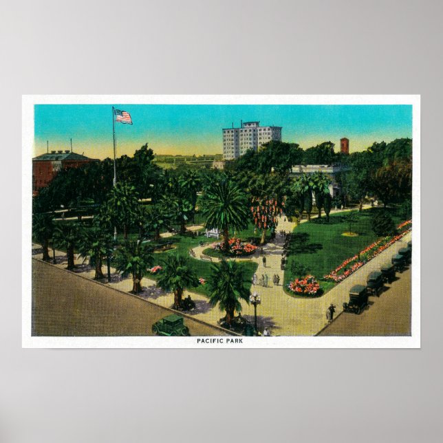 Pacific Park i Long Beach, Kalifornien Poster (Framsidan)