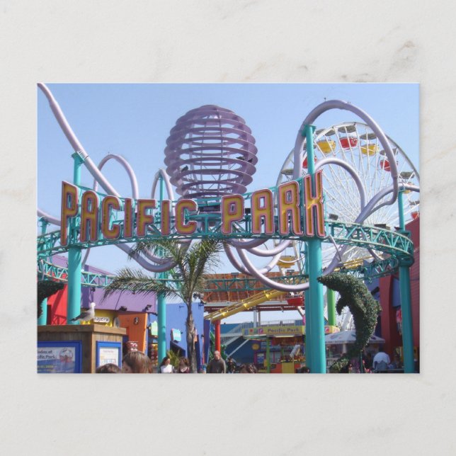 Pacific Park @ Santa Monica Pier Vykort (Framsida)