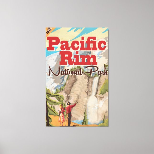 Pacific Rim Canada National Park-semester Poster Canvastryck (Framsida)