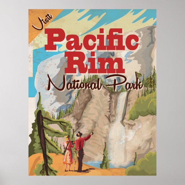 Pacific Rim Kanada Nationalpark semester Poster (Framsidan)