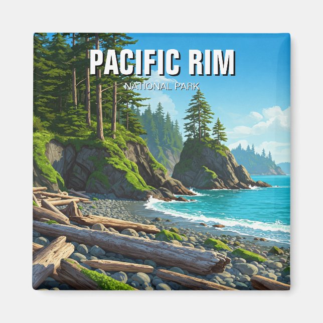 Pacific Rim National Park Canada Travel Magnet (Framsidan)