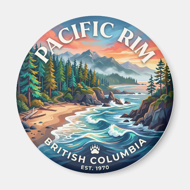 Pacific Rim National Park Reserve Kanada Magnet (Framsidan)