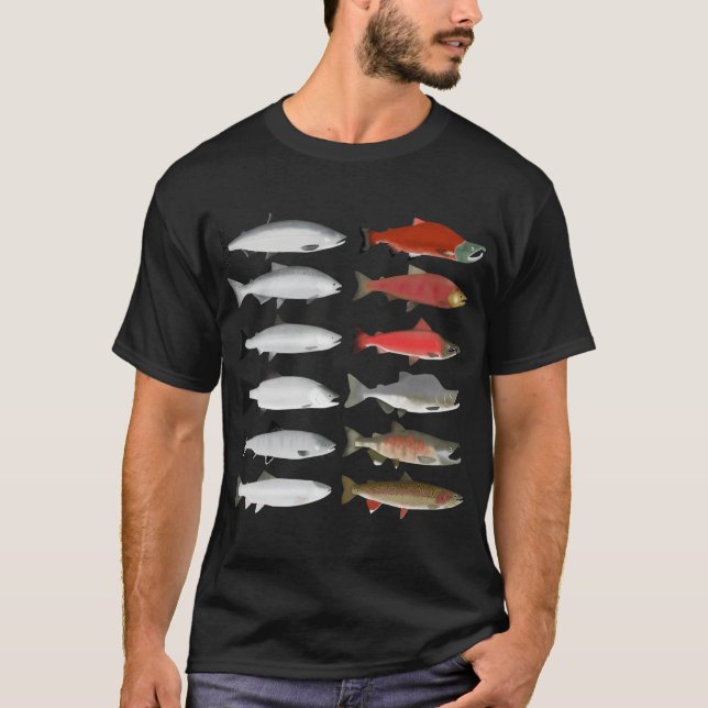 Pacific Salmon Group - Havs- och lekfas T Shirt (Framsida)