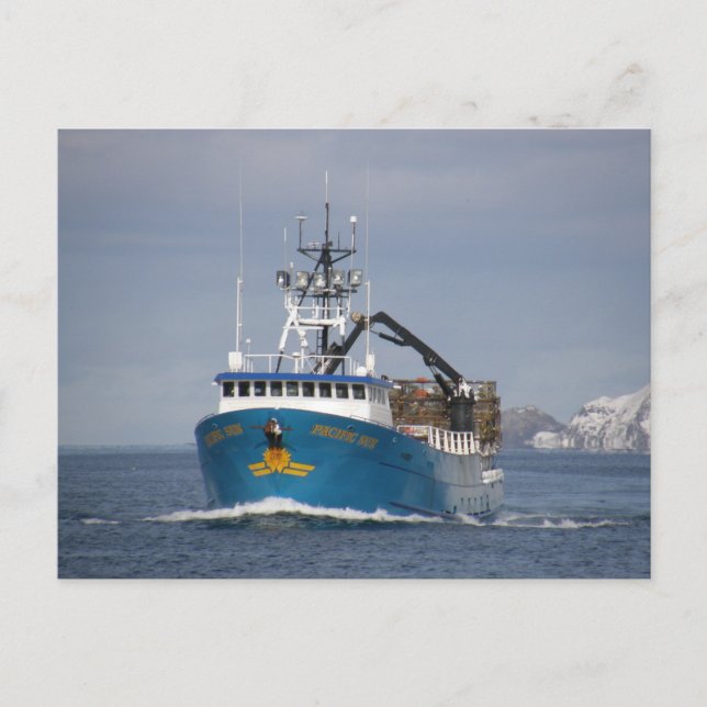 Pacific Sol, Crab Boat in Dutch Harbor, Alaska Vykort (Framsida)