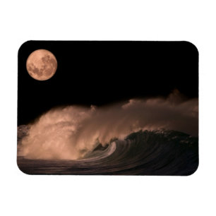 Pacific stormvågor Oahu norra kust, Hawaii Magnet
