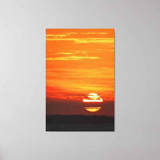 PACIFIC SUNSET 32 x 48 Canvastryck (Framsida)