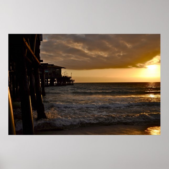 Pacific Sunset i Santa Monica Poster (Framsidan)