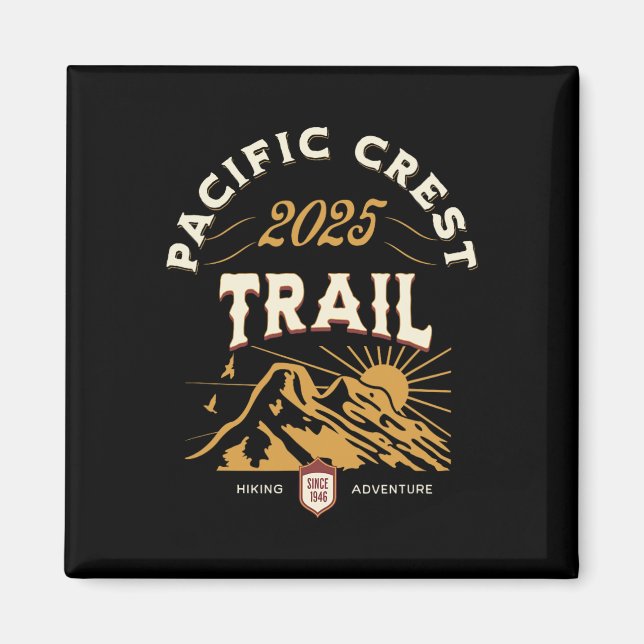 Pacific Vapensköld Trail 2025 Pct Hike Magnet (Framsidan)