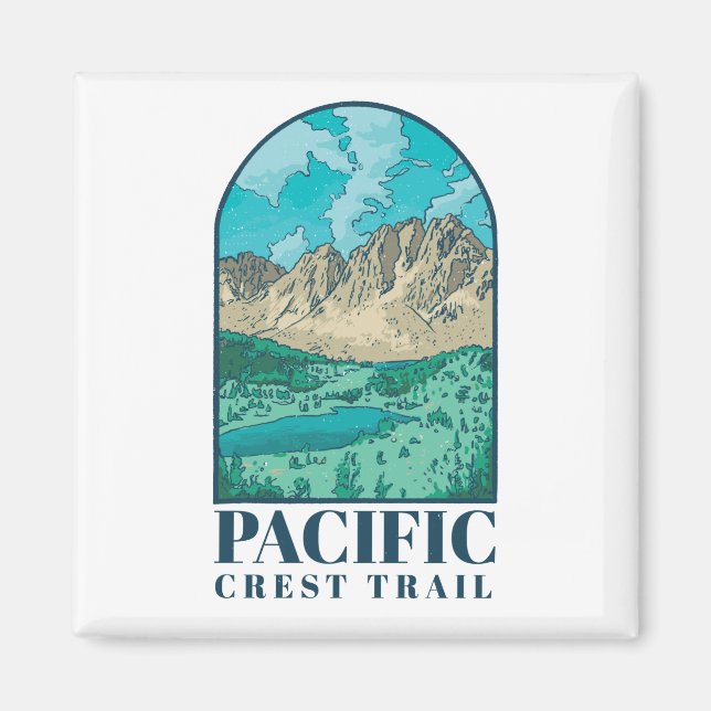 Pacific Vapensköld Trail Art Magnet (Framsidan)