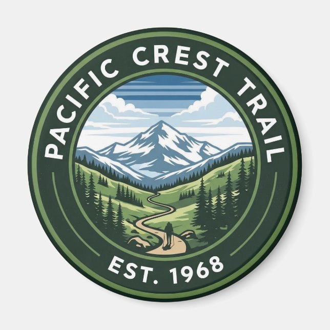 Pacific Vapensköld Trail Magnet (Framsidan)