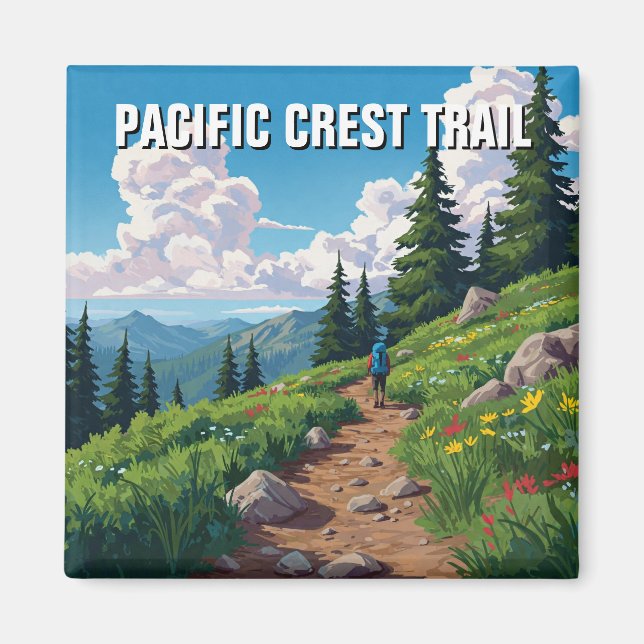 Pacific Vapensköld Trail Magnet (Framsidan)