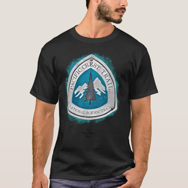 Pacific Vapensköld Trail - Pct Trail Marker T Shirt (Framsida)