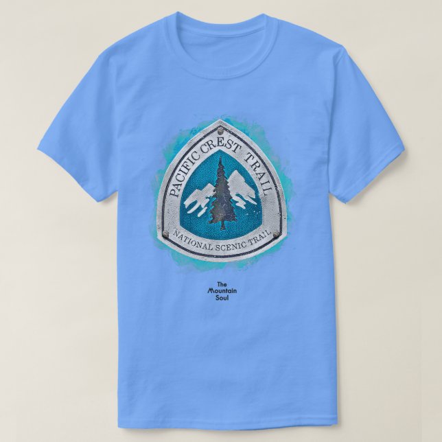 Pacific Vapensköld Trail PCT Trail Marker T Shirt (Design framsida)