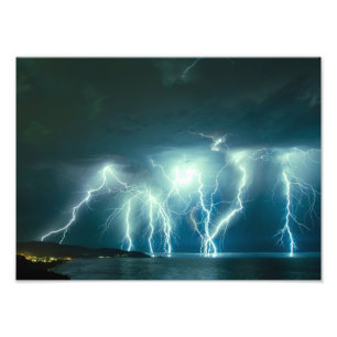 Pacifica blixtstorm fototryck