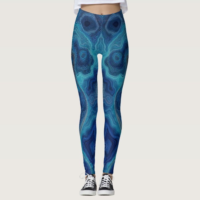 “Pacifica” – Ett havsporträtt Leggings (Framsida)