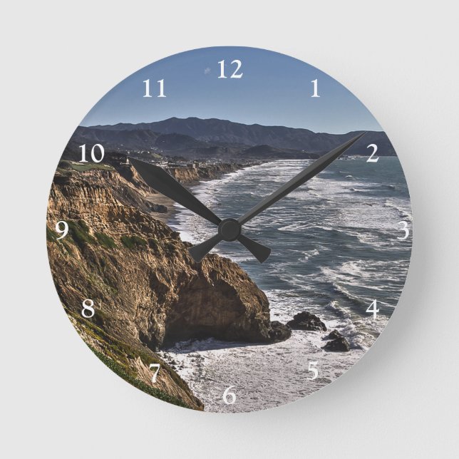 Pacifica Kusten Clock Rund Klocka (Framsida)