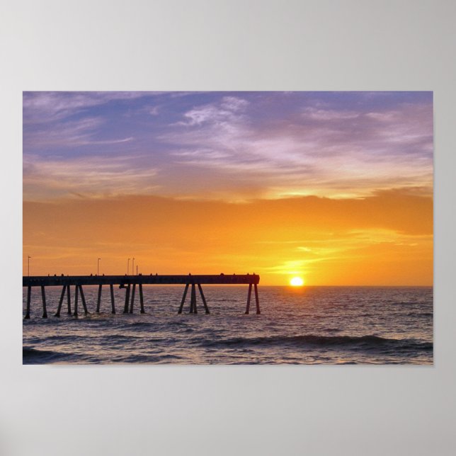 Pacifica Pier Sunset Poster (Framsidan)
