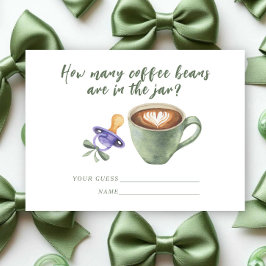 Pacifier Baby shower Guess how many coffee beans Tilläggskort