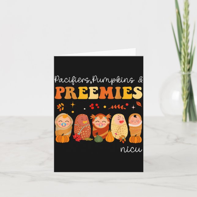Pacifiers Pumpkins &amp; Preemies Neonatal Nicu Nu Kort (Framsida)